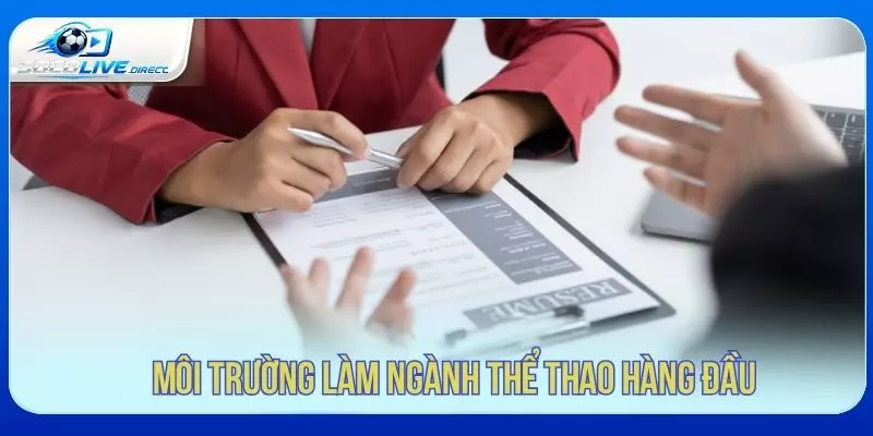 Môi trường làm việc trong lĩnh vực bóng đá trực tuyến