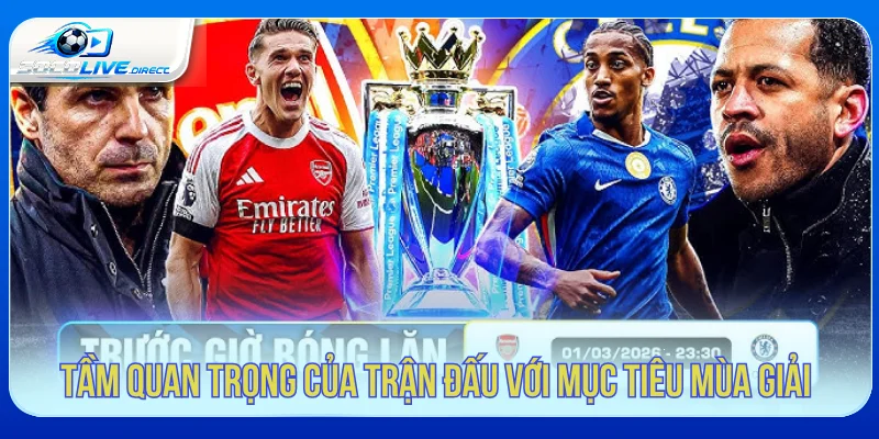 Tầm quan trọng của Chelsea vs Arsenal Socolive